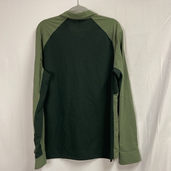 Lululemon Double Pocket Long Sleeve Overshirt Green Twill Men's Size XL - Picture 6 of 6